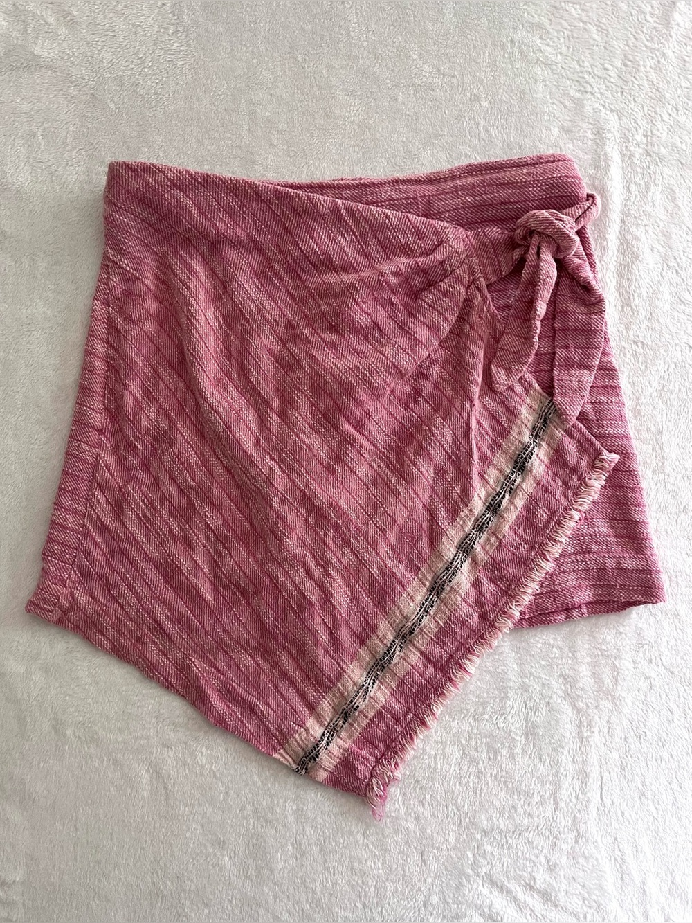 Free people cotton wrap skirt pink Medium
